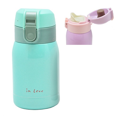 Термос детский Stenson In Love SLD-250BL, металлический